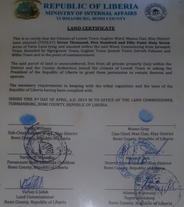 Tribal Certificate