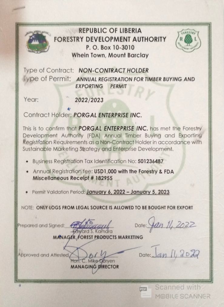 Polgal Permit