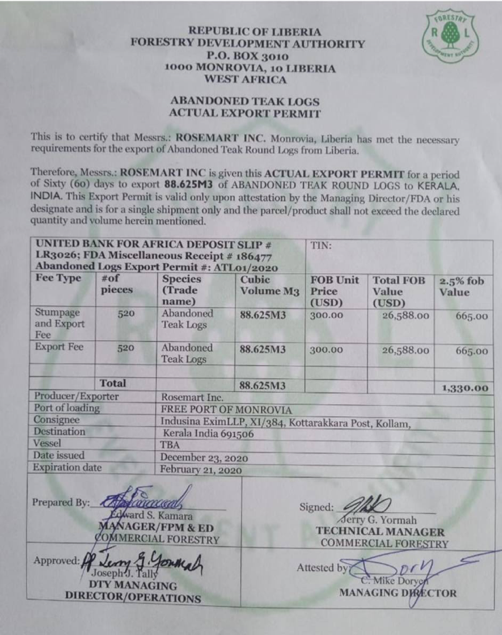Rosemart Permit 2