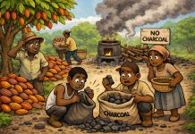 Cocoa Farming Leads to Charcoal Shortage in Grand Gedeh Visual of charcoal shortage in Grand Gedeh